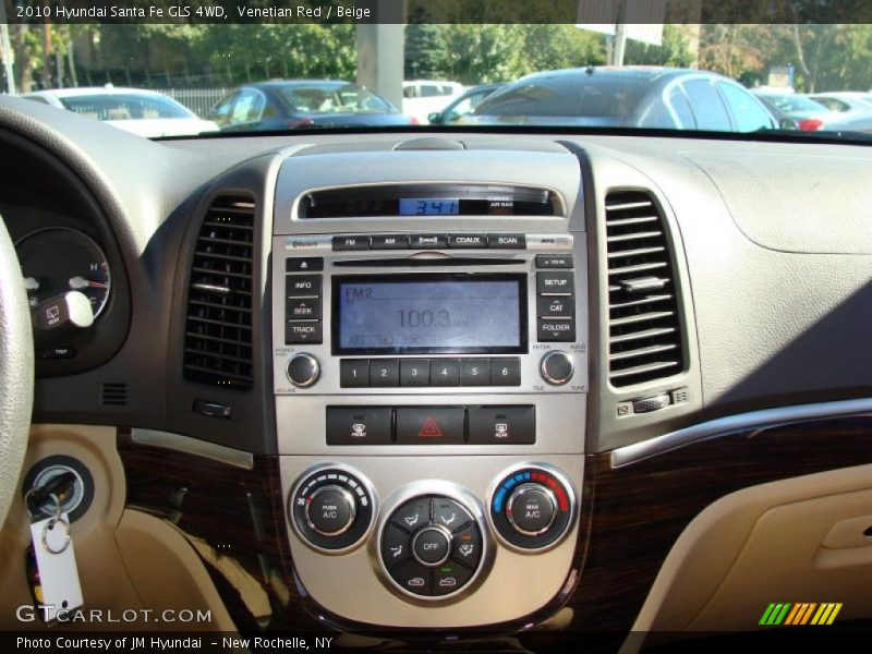Venetian Red / Beige 2010 Hyundai Santa Fe GLS 4WD