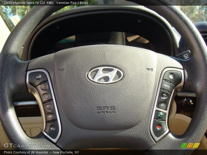 Venetian Red / Beige 2010 Hyundai Santa Fe GLS 4WD