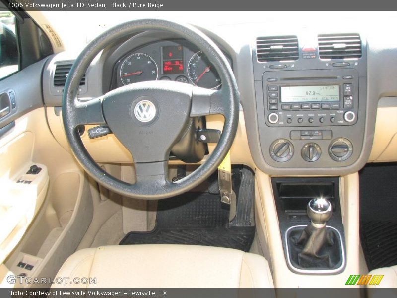 Black / Pure Beige 2006 Volkswagen Jetta TDI Sedan