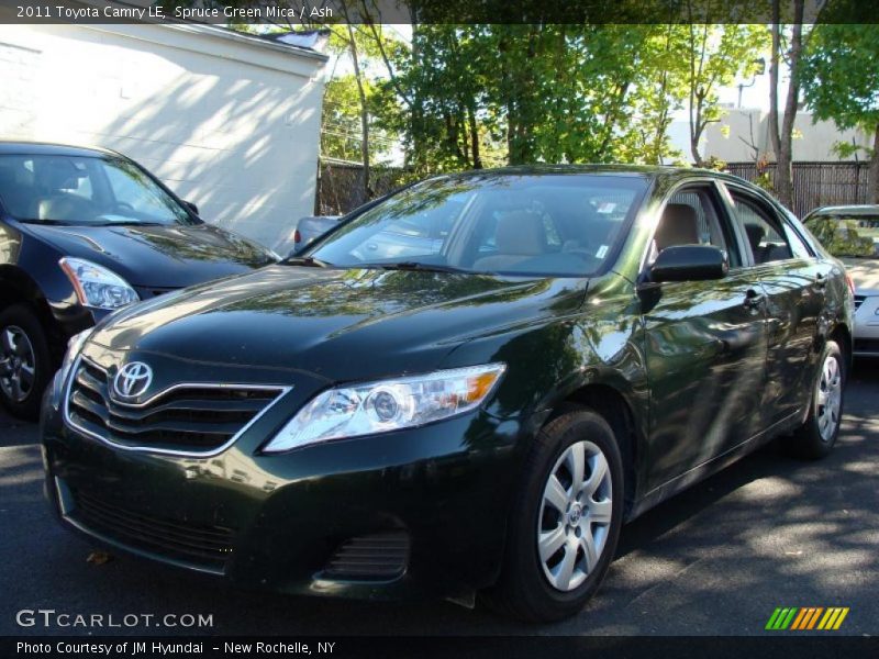Spruce Green Mica / Ash 2011 Toyota Camry LE