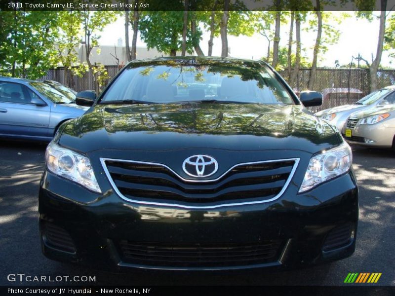 Spruce Green Mica / Ash 2011 Toyota Camry LE
