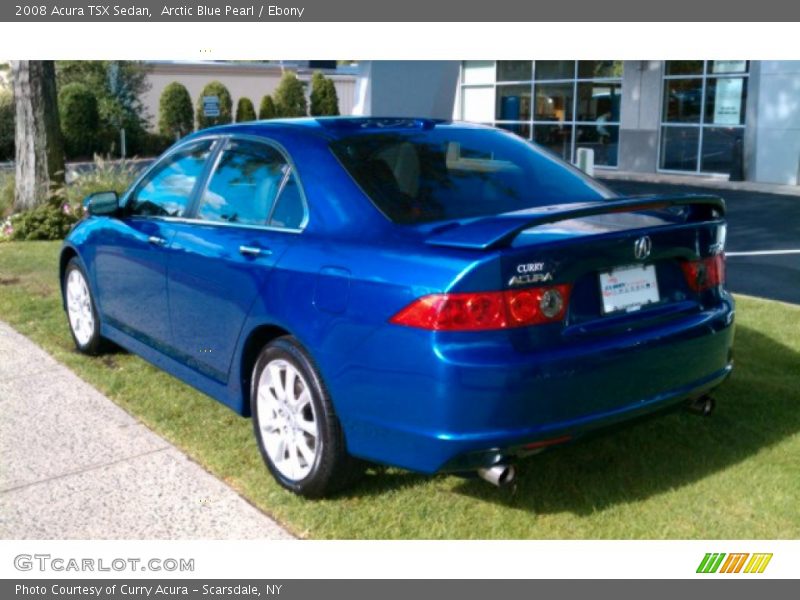 Arctic Blue Pearl / Ebony 2008 Acura TSX Sedan
