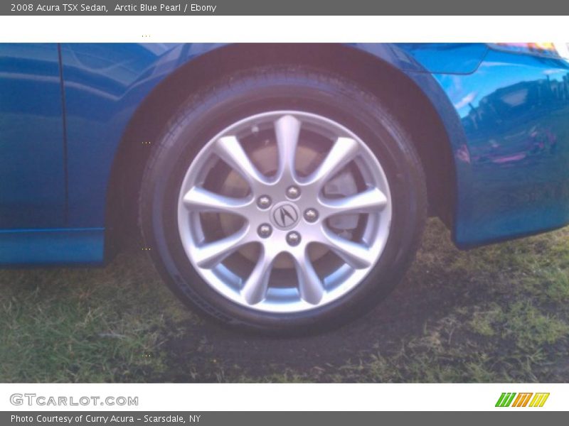Arctic Blue Pearl / Ebony 2008 Acura TSX Sedan