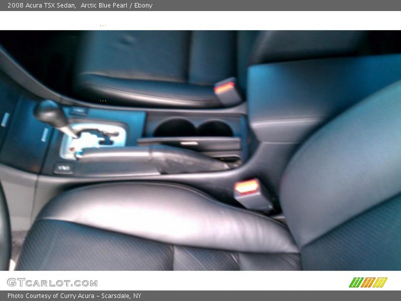 Arctic Blue Pearl / Ebony 2008 Acura TSX Sedan