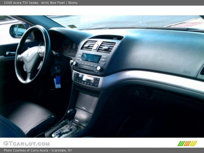 Arctic Blue Pearl / Ebony 2008 Acura TSX Sedan