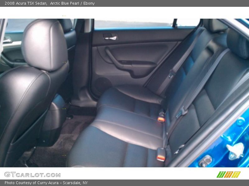 Arctic Blue Pearl / Ebony 2008 Acura TSX Sedan