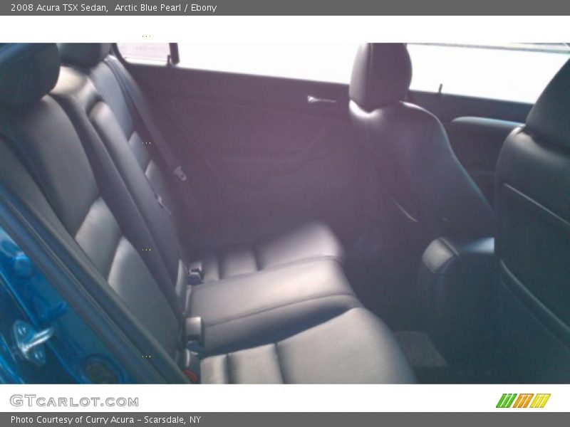 Arctic Blue Pearl / Ebony 2008 Acura TSX Sedan