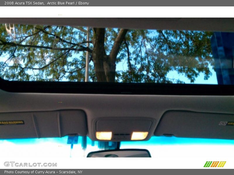 Arctic Blue Pearl / Ebony 2008 Acura TSX Sedan