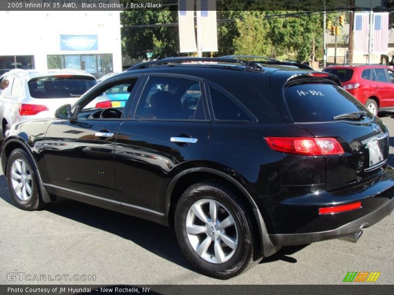 Black Obsidian / Brick/Black 2005 Infiniti FX 35 AWD