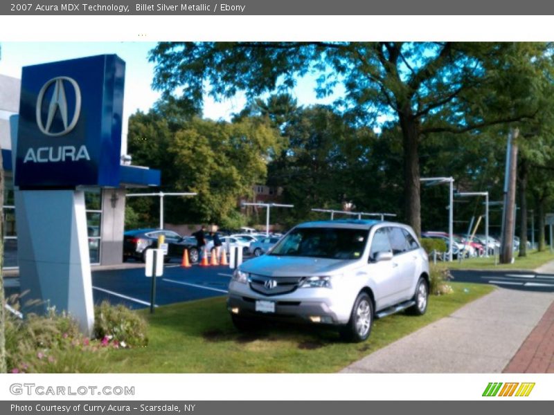 Billet Silver Metallic / Ebony 2007 Acura MDX Technology
