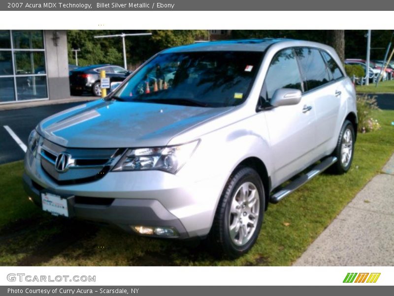 Billet Silver Metallic / Ebony 2007 Acura MDX Technology
