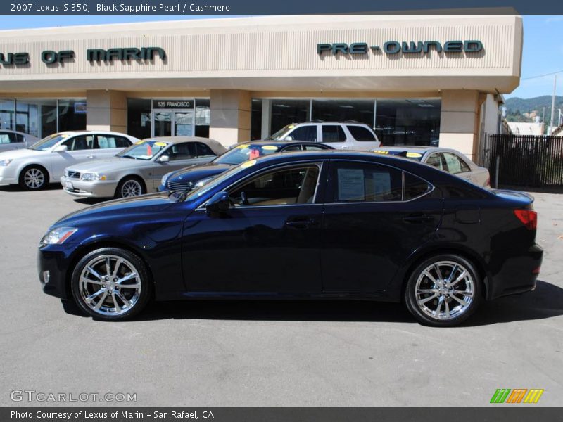 Black Sapphire Pearl / Cashmere 2007 Lexus IS 350