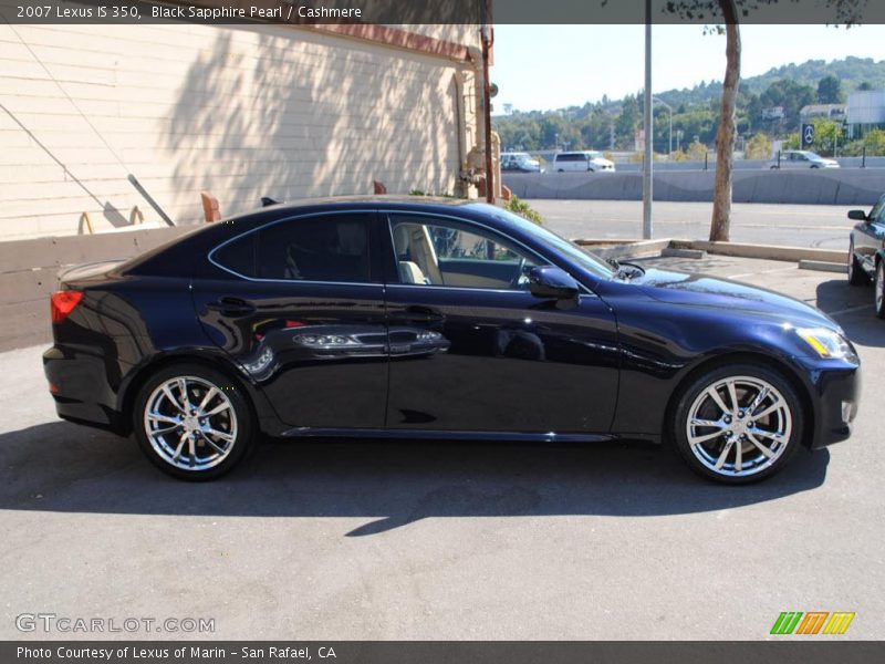 Black Sapphire Pearl / Cashmere 2007 Lexus IS 350