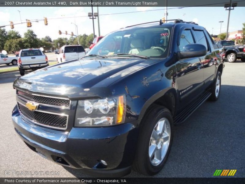 Dark Blue Metallic / Dark Titanium/Light Titanium 2007 Chevrolet Avalanche LT 4WD