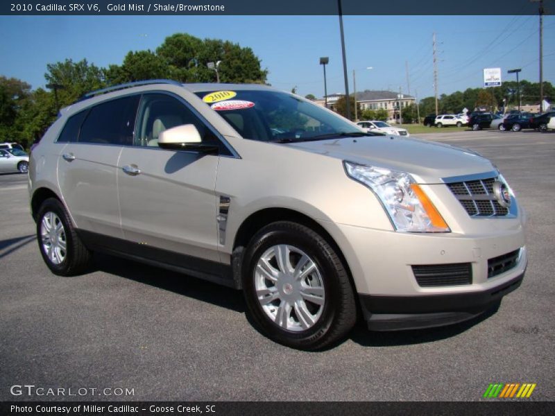 Gold Mist / Shale/Brownstone 2010 Cadillac SRX V6