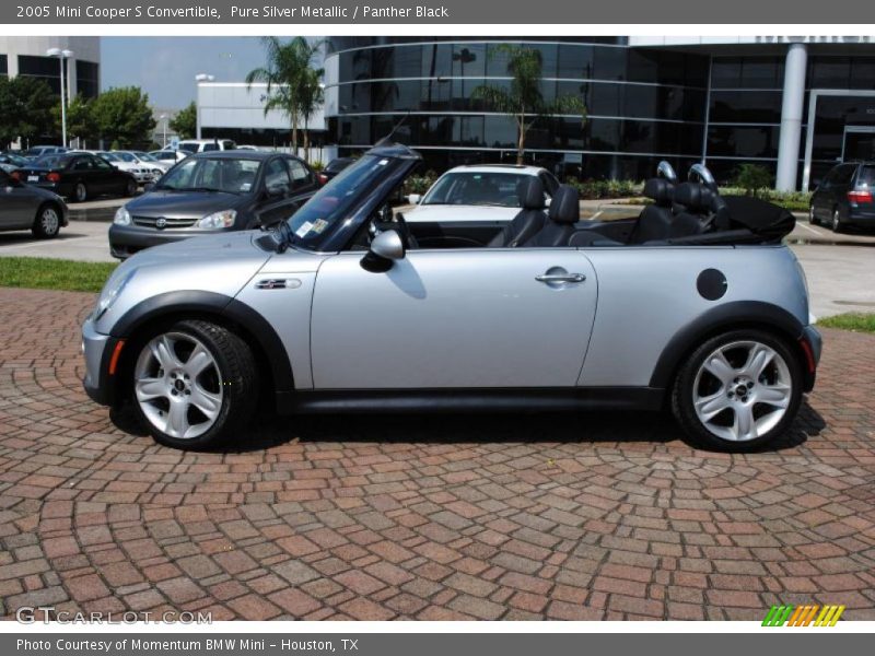 Pure Silver Metallic / Panther Black 2005 Mini Cooper S Convertible
