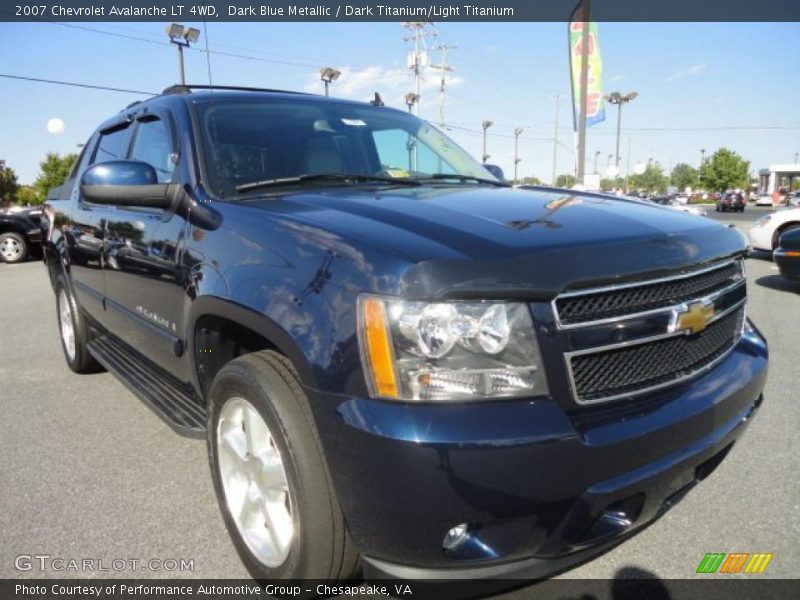 Dark Blue Metallic / Dark Titanium/Light Titanium 2007 Chevrolet Avalanche LT 4WD