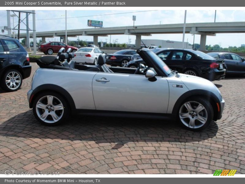 Pure Silver Metallic / Panther Black 2005 Mini Cooper S Convertible