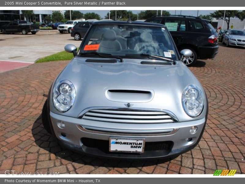 Pure Silver Metallic / Panther Black 2005 Mini Cooper S Convertible
