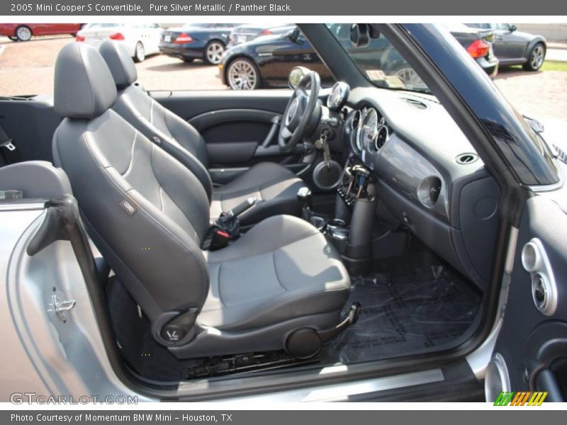 Pure Silver Metallic / Panther Black 2005 Mini Cooper S Convertible