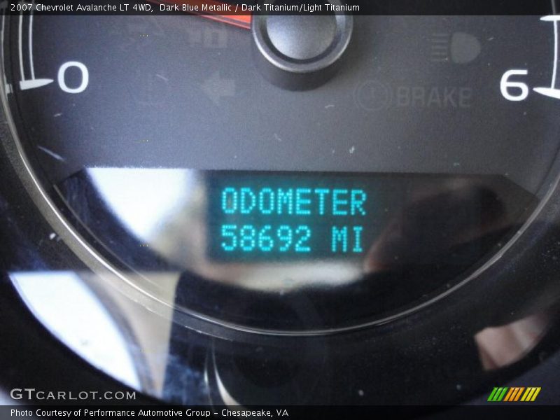 Dark Blue Metallic / Dark Titanium/Light Titanium 2007 Chevrolet Avalanche LT 4WD