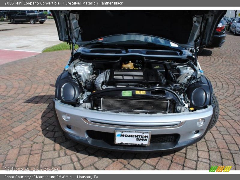 Pure Silver Metallic / Panther Black 2005 Mini Cooper S Convertible