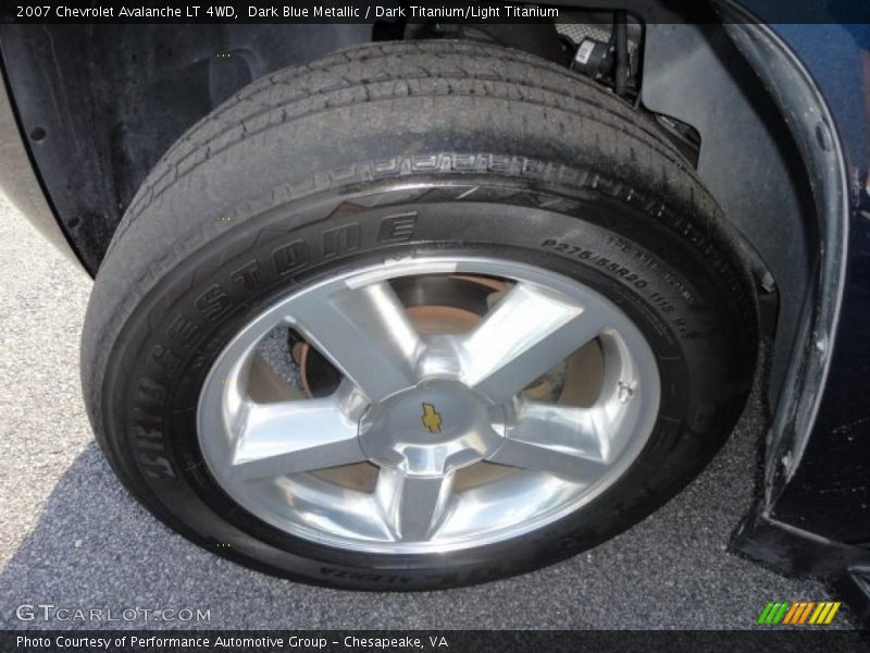 Dark Blue Metallic / Dark Titanium/Light Titanium 2007 Chevrolet Avalanche LT 4WD