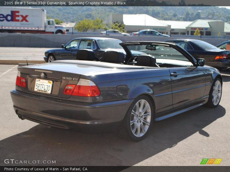 Sparkling Graphite Metallic / Black 2005 BMW 3 Series 330i Convertible