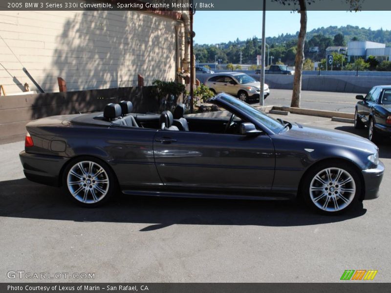 Sparkling Graphite Metallic / Black 2005 BMW 3 Series 330i Convertible