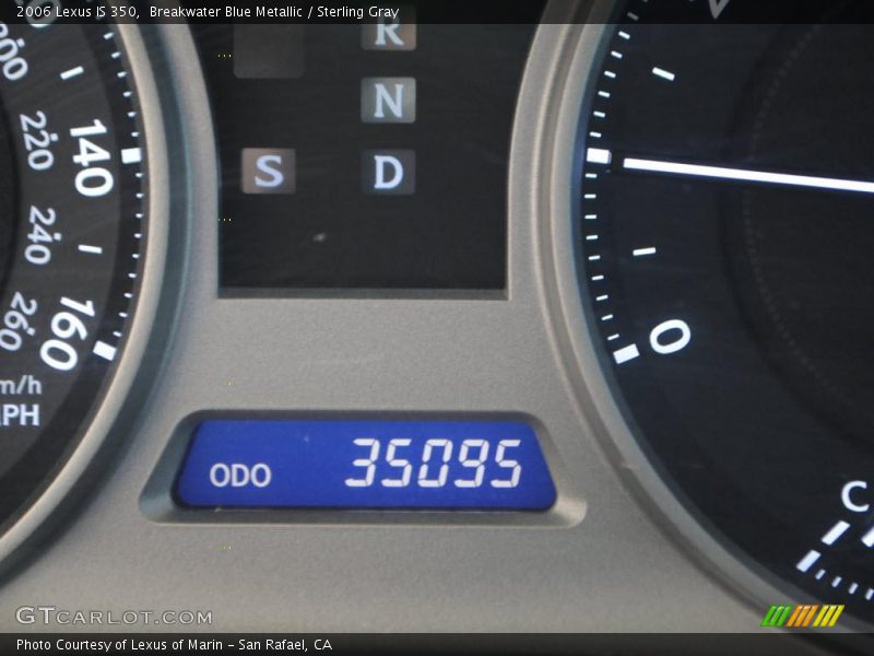 Breakwater Blue Metallic / Sterling Gray 2006 Lexus IS 350