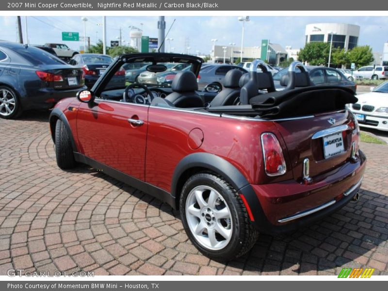 Nightfire Red Metallic / Carbon Black/Black 2007 Mini Cooper Convertible