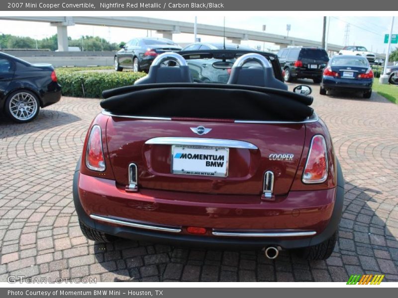 Nightfire Red Metallic / Carbon Black/Black 2007 Mini Cooper Convertible