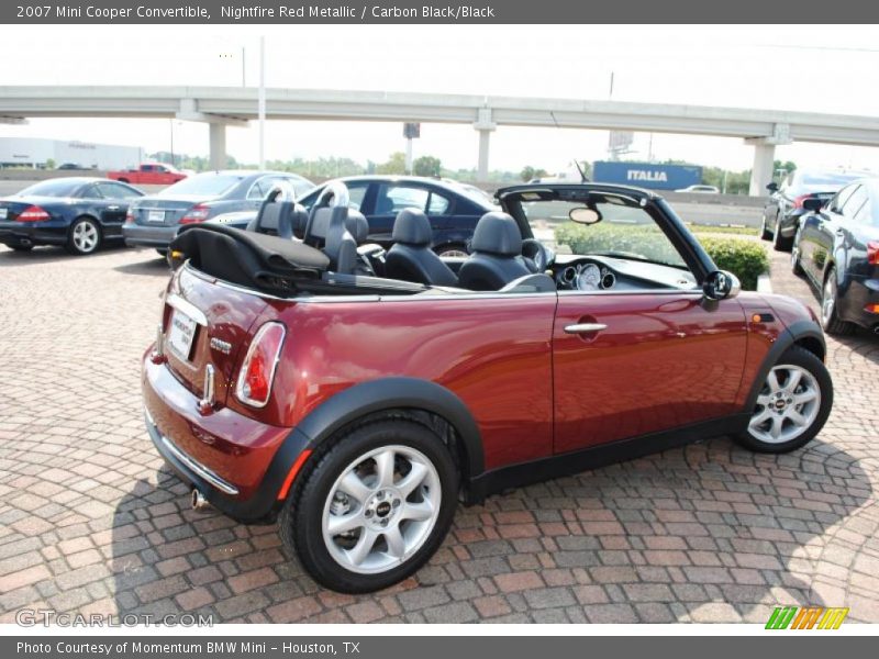 Nightfire Red Metallic / Carbon Black/Black 2007 Mini Cooper Convertible