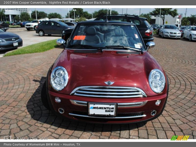 Nightfire Red Metallic / Carbon Black/Black 2007 Mini Cooper Convertible