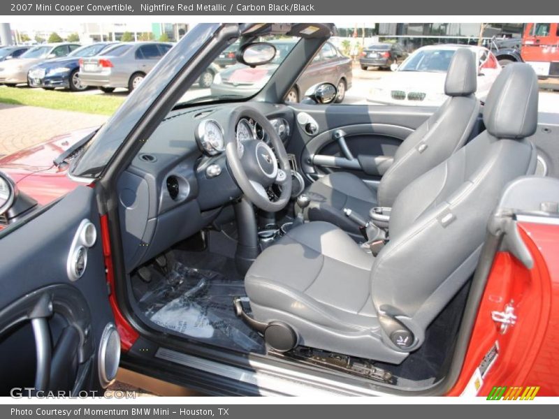 Nightfire Red Metallic / Carbon Black/Black 2007 Mini Cooper Convertible