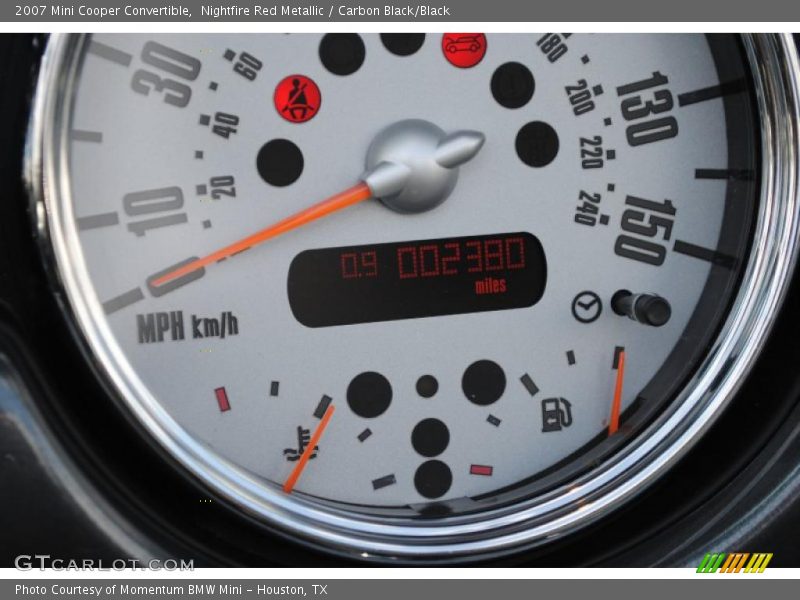 Nightfire Red Metallic / Carbon Black/Black 2007 Mini Cooper Convertible