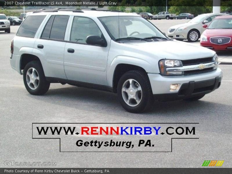 Moondust Metallic / Light Gray 2007 Chevrolet TrailBlazer LS 4x4