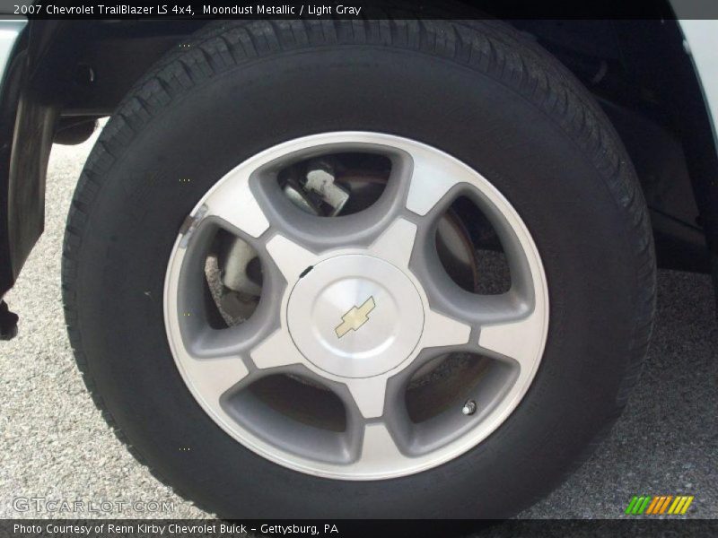 Moondust Metallic / Light Gray 2007 Chevrolet TrailBlazer LS 4x4