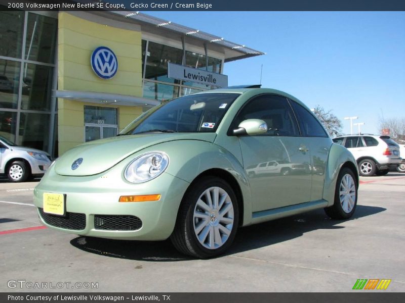 Gecko Green / Cream Beige 2008 Volkswagen New Beetle SE Coupe