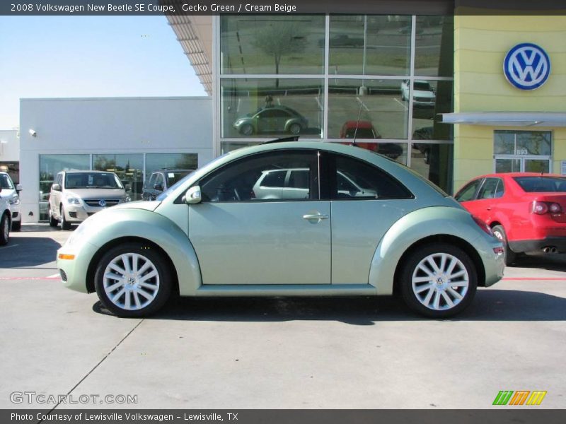 Gecko Green / Cream Beige 2008 Volkswagen New Beetle SE Coupe