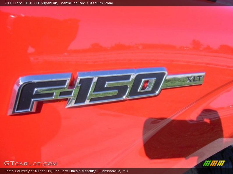 Vermillion Red / Medium Stone 2010 Ford F150 XLT SuperCab