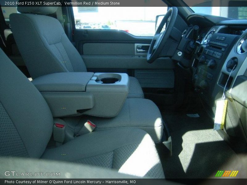 Vermillion Red / Medium Stone 2010 Ford F150 XLT SuperCab