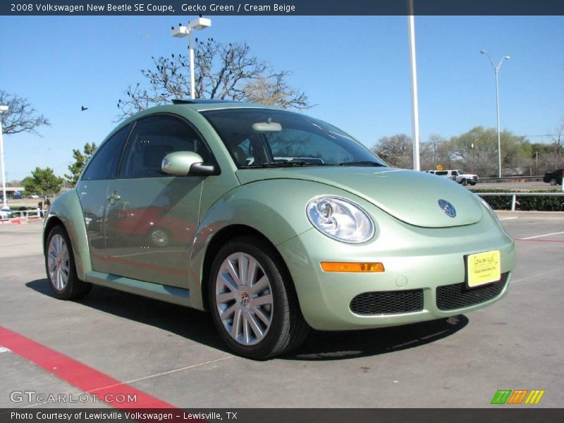 Gecko Green / Cream Beige 2008 Volkswagen New Beetle SE Coupe