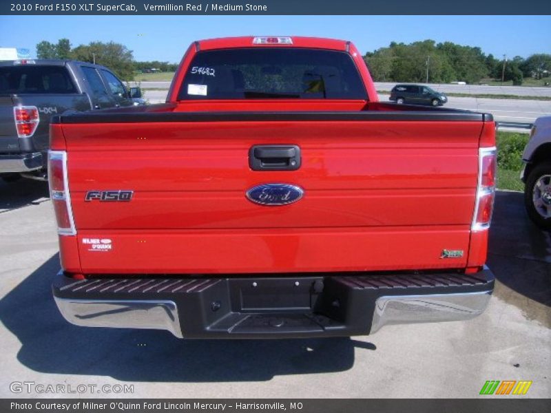 Vermillion Red / Medium Stone 2010 Ford F150 XLT SuperCab