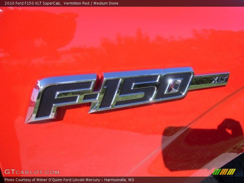 Vermillion Red / Medium Stone 2010 Ford F150 XLT SuperCab