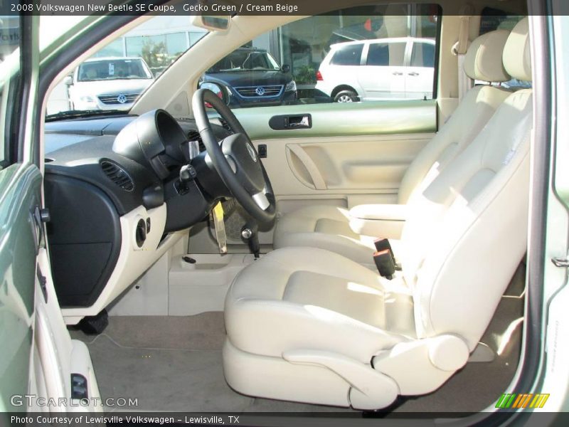 Gecko Green / Cream Beige 2008 Volkswagen New Beetle SE Coupe