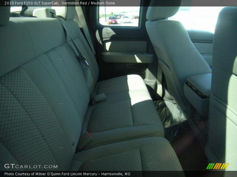 Vermillion Red / Medium Stone 2010 Ford F150 XLT SuperCab