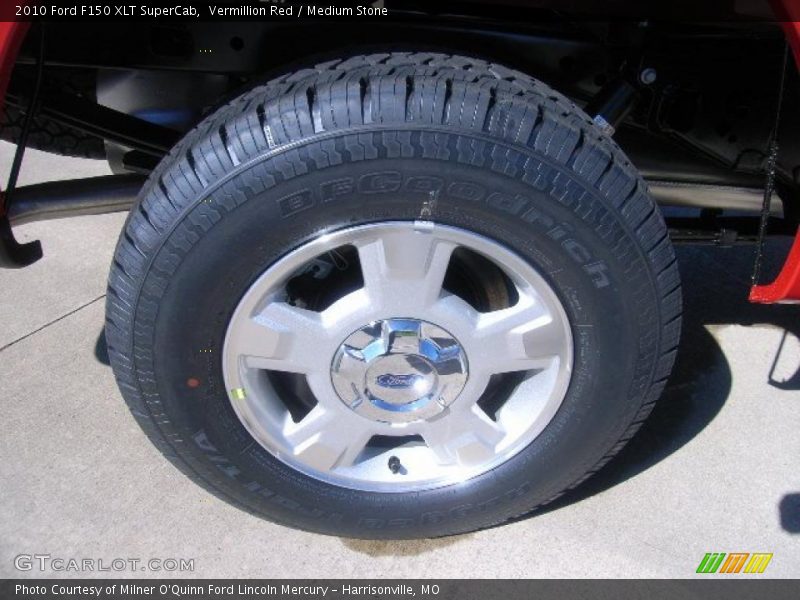 Vermillion Red / Medium Stone 2010 Ford F150 XLT SuperCab