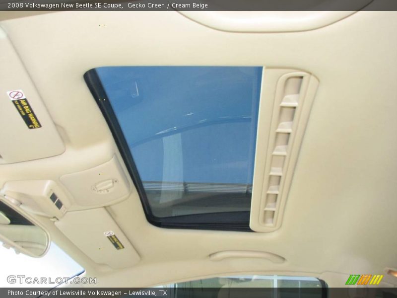 Gecko Green / Cream Beige 2008 Volkswagen New Beetle SE Coupe