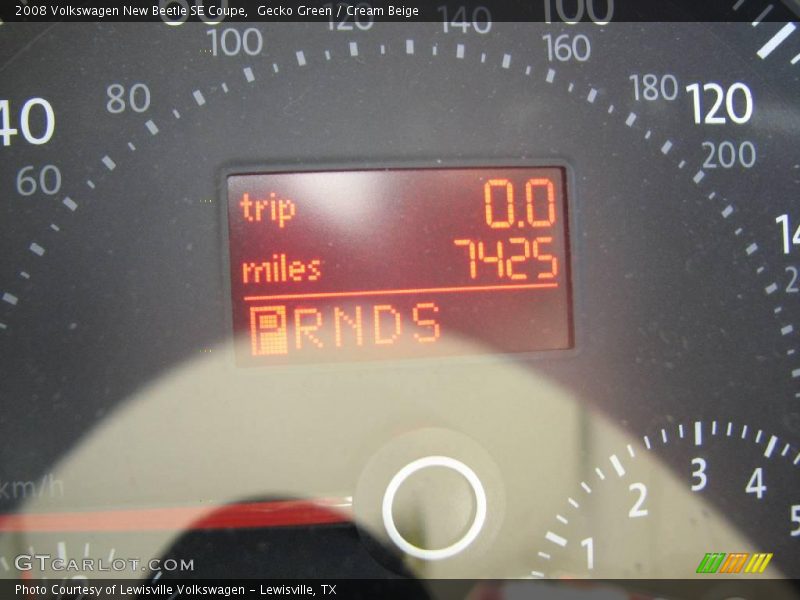 Gecko Green / Cream Beige 2008 Volkswagen New Beetle SE Coupe